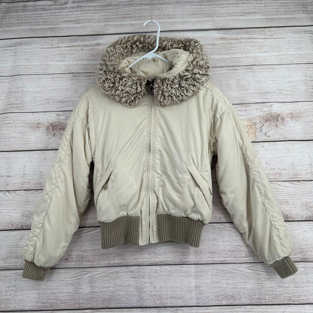 Obermeyer Faux Fur Trim Weather System Ski Snowboard‎ Jacket Womens 6 Tan